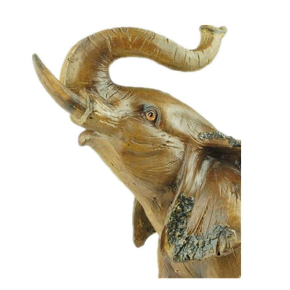 Amazon.co.jp: 彫刻 木製の動物の装飾の小像象の像アート彫刻クラフト